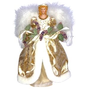Hand-Crafted Porcelain Tree Topper centerpiece Limited Edition Holiday 1999